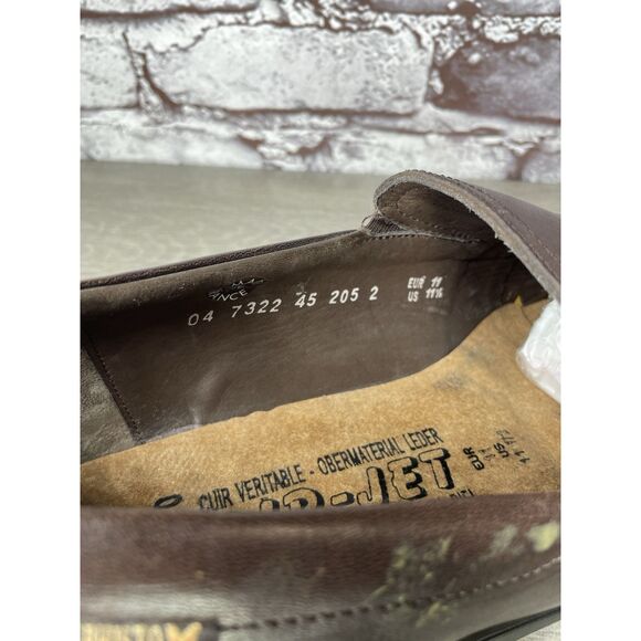 Mephisto Brown Leather Loafers Air Jet Insoles Slip On Shoes Men Sz 11.5M US/45 main image 8